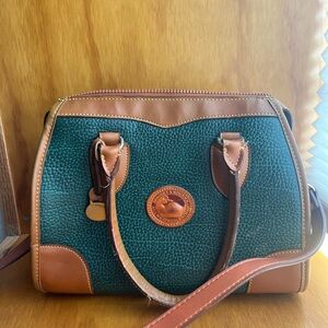 Dooney & Bourke Forest Green and Tan Purse